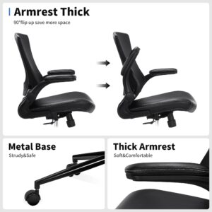 Misolant Drafting Chair, Tall Office Chair for Standing Desk, Standing Desk Chair Office Chair with Adjustable Lumbar Support and Footrest, PU Leather Chair Office Drafting Chair