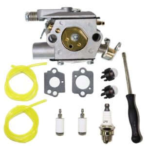toolyuan 309376002 carburetor kit for ryobi ry3714 ry3716 chainsaw with adjustment tool spark plug primer bulb