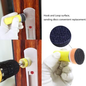 160Pcs 1inch Sanding Discs Hook and Loop 60 to 10000 Wet Dry Sandpaper with 1/8" Shank Backing Pad,Hand Sanding Block,Sponges Polishing Pads and Interface Pad for Drill Grinder Rotary Tools Attachment