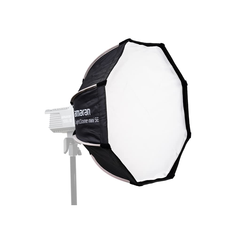 Aputure amaran Light Dome Mini SE Softbox Quick-Setup Compact Bowens Mount Octagonal Softbox Soft Light Modifier for Video Light amaran 150c 300c amaran 60/100/200