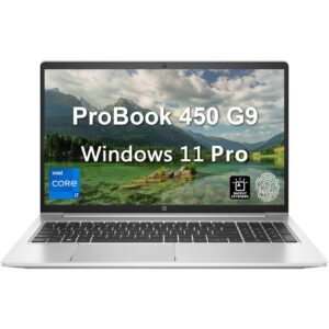 hp 2023 probook 450 g9 15.6" fhd business laptop, 12th gen intel 12-core i7-1260p, 16gb ddr4 ram, 1tb pcie ssd, wifi 6, bt 5.2, backlit keyboard, fingerprint reader, windows 11 pro, broag cable