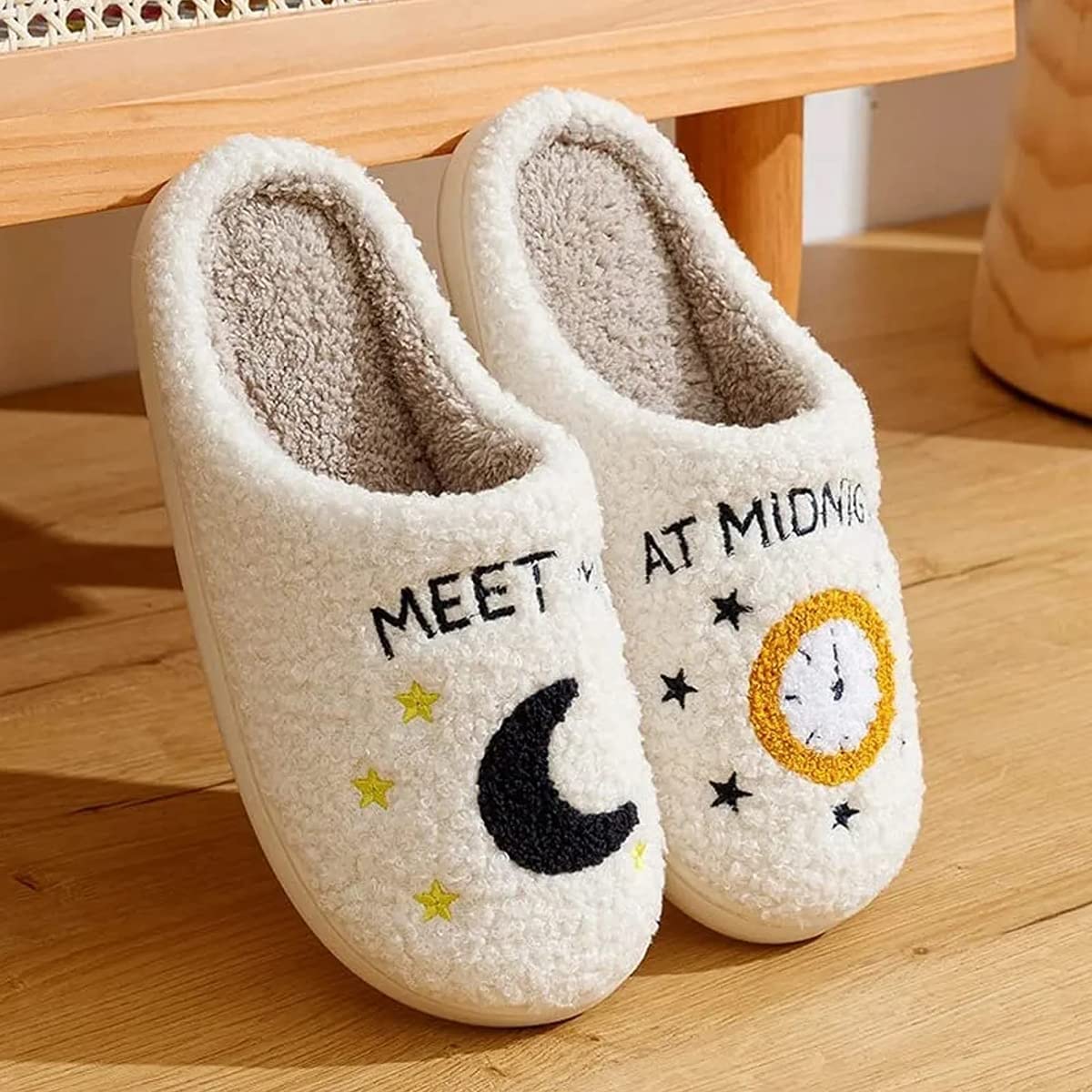 Irisgirl Meet Me At Midnight Merch Slippers For Women Men Cartoon Fuzzy Slippers Winter Cozy Soft For Indoor Outdoor Slippers