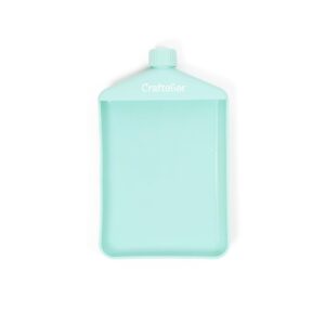 craftelier - rigid tray for glitter, embossing powders and glitter | ideal for decorating scrapbooking and craft projects | includes screw cap | turquoise colour - size 10,7 x 7 cm