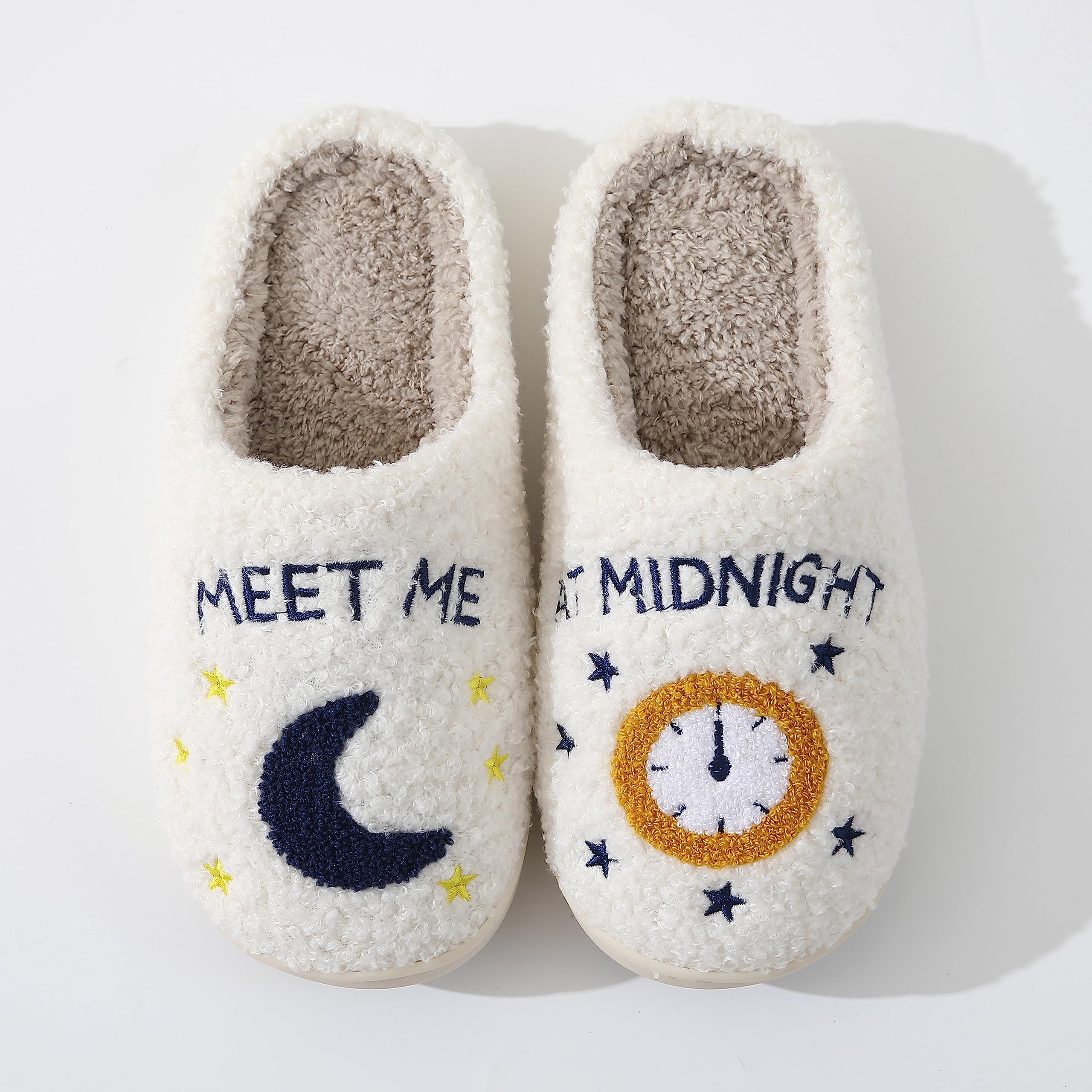 Irisgirl Meet Me At Midnight Merch Slippers For Women Men Cartoon Fuzzy Slippers Winter Cozy Soft For Indoor Outdoor Slippers