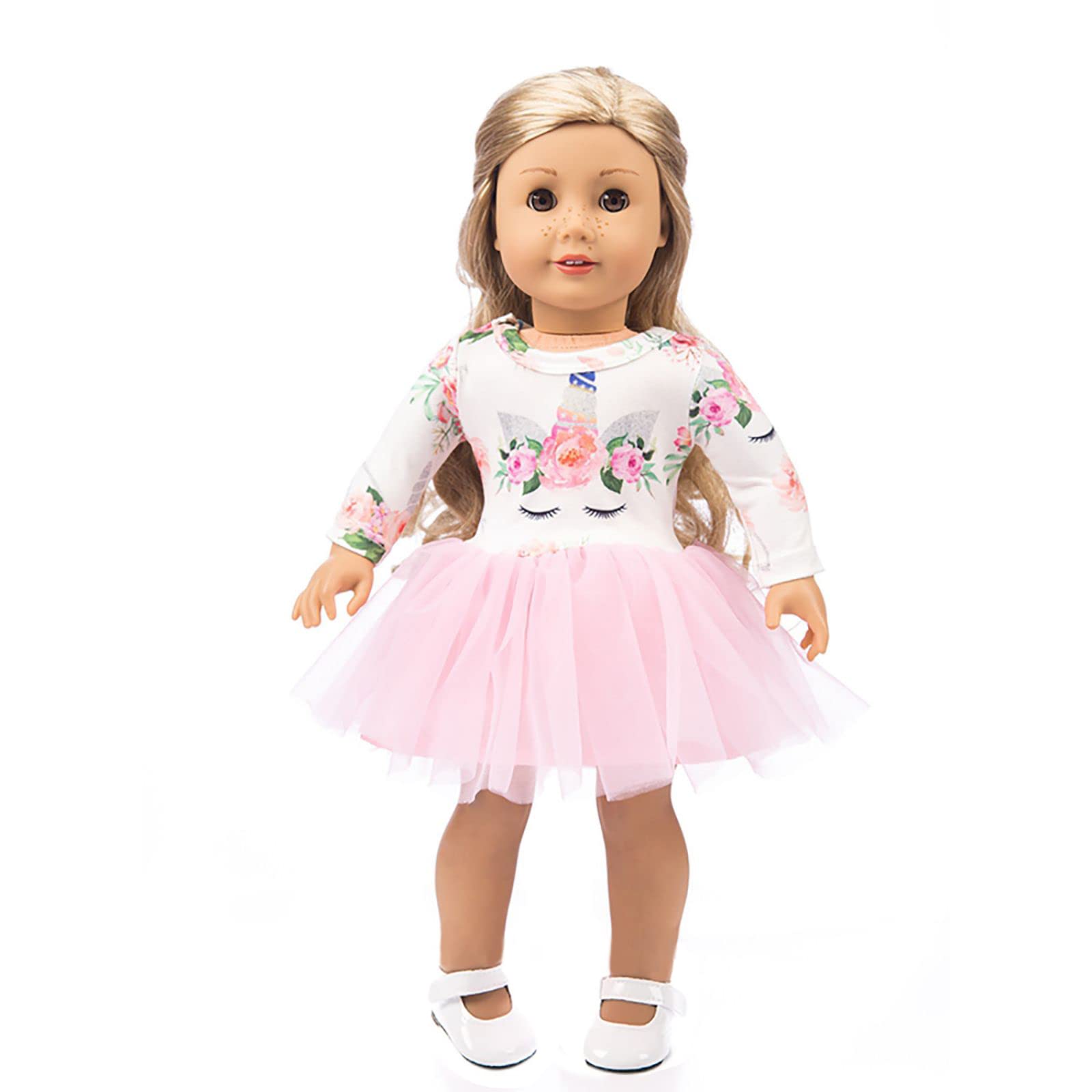 18inch Doll Clothin Summer Breeze Series for American Girls or Boys (Pink Yarn Skirt)