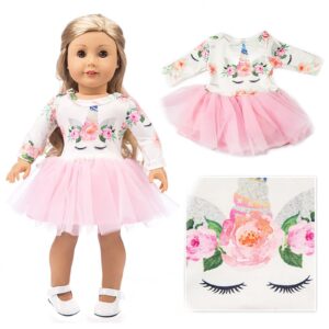 18inch Doll Clothin Summer Breeze Series for American Girls or Boys (Pink Yarn Skirt)