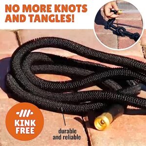 X-Hose Pro Expandable Garden Hose 50Ft Water Hose, Flexible Garden Hose, Heavy Duty Lightweight Retractable Weatherproof, Crush Resistant Fittings, Kink Free Expandable Hose as Seen on TV