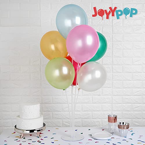 JOYYPOP 6 Sets Balloon Stand Kit, Balloon Sticks with Base Birthday Graduation Party Decorations Wedding