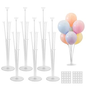 joyypop 6 sets balloon stand kit, balloon sticks with base birthday graduation party decorations wedding