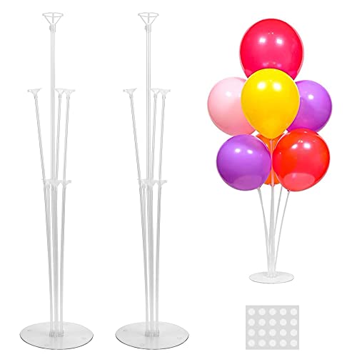 JOYYPOP 2 Sets Balloon Stand Kit, Balloon Sticks with Base Party Supplies Birthday Graduation Party Decorations Wedding