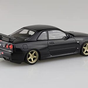 Aoshima Nissan R34 Skyline GTR Custom Wheel (Black Pearl) 1:32 Scale Model Kit