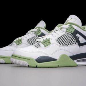 Jordan Air 4 Retro Women's White/Oil Green-Dark Ash AQ9129-103 6