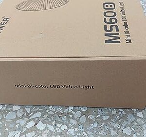 NEEWER MS60B LED Video Light 2.4G/APP Control, 65W Metal Mini Compact COB Continuous Output Lighting Spotlight 2700K-6500K, 40000lux@1m, CRI 97+/TLCI 98+, 12 Effects, PWM Dimming, Bowens Mount, Silver