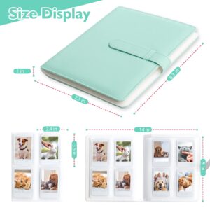 256 Pockets Photo Album for Fujifilm Instax Mini LiPlay 11 9 8+ 8 7S Instant Camera/Mini Link SP-1 Printer, Polaroid Snap SnapTouch PIC-300 Z2300 Mint Zip Instant Camera Printer (Mint)