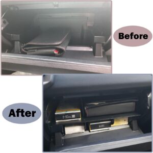 RUNROAD Glove Box Organizer Compatible with Toyota Tacoma 3rd Gen 2016-2022 2021 2022 2023 Accessories, Insert Tray ABS Materials Dividers Storage Box Glove Compartment Accessories