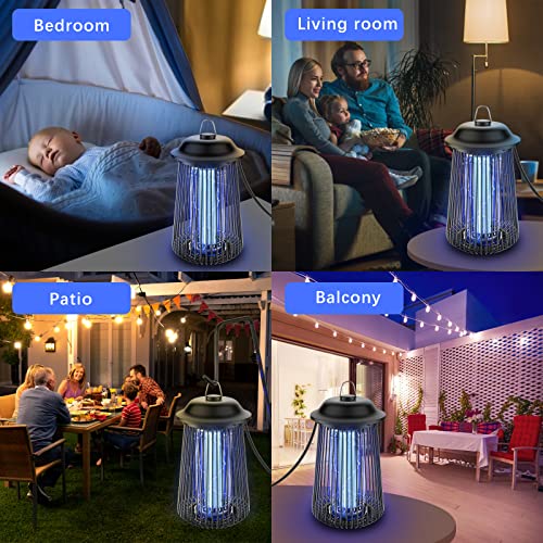 Bug Zapper Outdoor, Electric Mosquito Zapper, Mosquito Repellent Outdoor, Metal Housing Fly Zapper Waterproof,4200V 20W, Mosquito Trap for Indoor, Patio, Garden