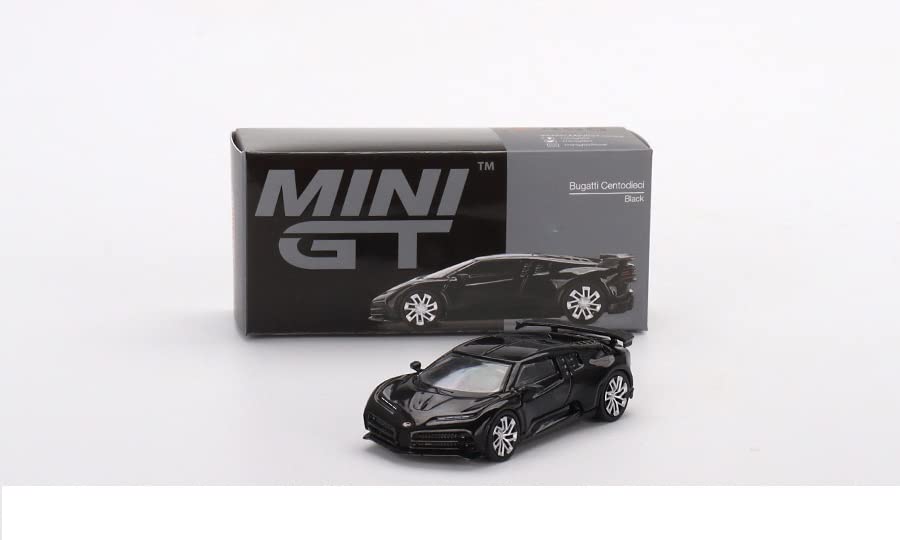 Truescale Miniatures Bugatti Centodieci Black Limited Edition 1/64 Diecast Model Car by True Scale MGT00466