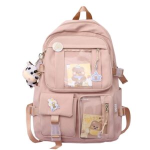 kvcezxu cool backpack for girls cute fashion travel backpacks bookbag school college students backpack durable backpack cool-pink