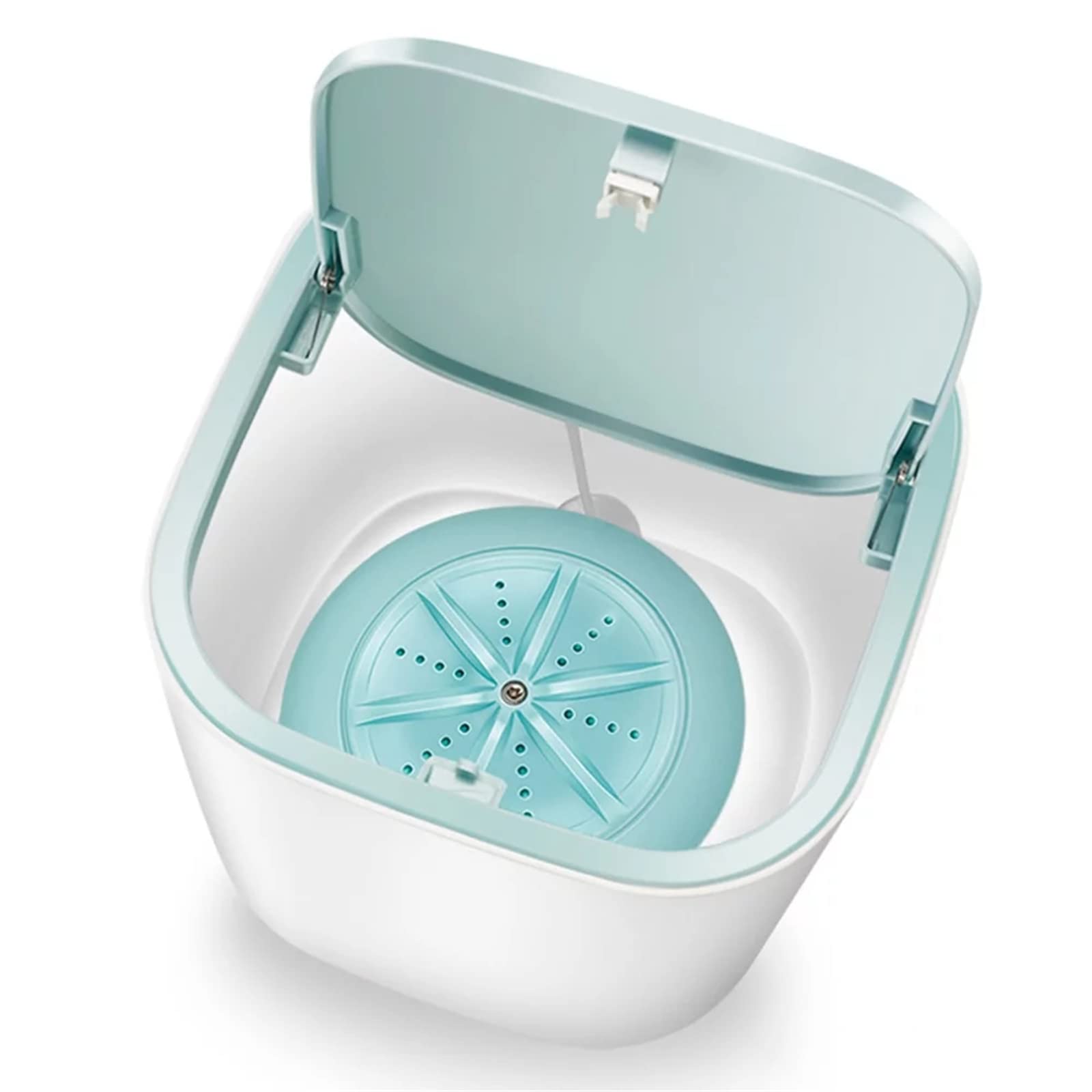 Mini Portable Washing Machine Underwear Ultrasonic Washing Machine Compact USB Laundry Machine for Underwear, Socks, Baby Clothes 3.8L Mini Washer