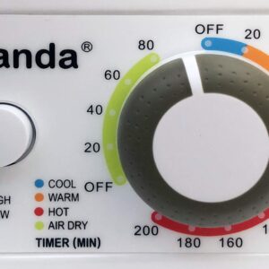 Panda 110V 850W Electric Compact Portable Clothes Laundry Dryer with Stainless Steel Tub Apartment Size 1.5 cu.ft | Dishwasher Snap Coupling Adapter