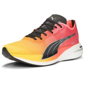 puma womens deviate nitro elite fireglow running sneakers shoes - orange - size 8.5 m