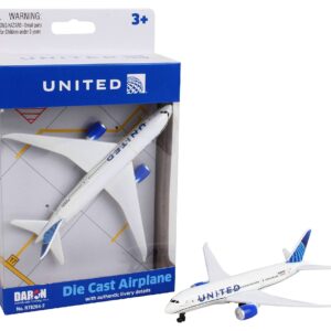 Matty's Toy Stop Daron American Airlines, Delta & United Airlines Die-cast Planes Set Bundle with Storage Bag - 3 Pack