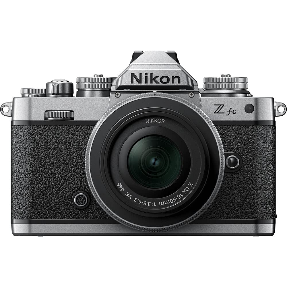 Nikon Z fc Mirrorless Digital Camera with 16-50mm Lens (Black, 1675) Bundle with 64GB Extreme PRO SD Card + Camera Bag + Editing Software + 4pc Filter Kit + Cleaning Kit + More (Renewed)