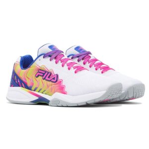 Fila Womens Volley Zone Pbf, Color: Wht/Kopk/Mblu, Size: 7.5 (5PM01794-149-7.5)