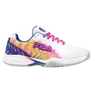 Fila Womens Volley Zone Pbf, Color: Wht/Kopk/Mblu, Size: 7.5 (5PM01794-149-7.5)