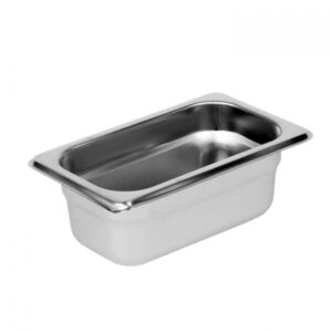 truecraftware-1/9 size 2-1/2" deep stainless steel anti-jamming steam pan 22 gauge- steam food pan anti-jam steam table hotel pan for restaurant family events personal catering use