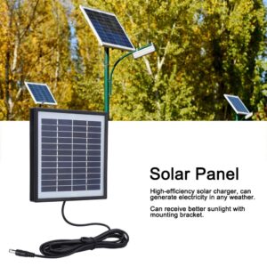 LIZEALUCKY 2W 12V Multifunctional Solar Panel Polysilicon Charging Board with Border for Outdoor Camping Trail Camera Solar Panel