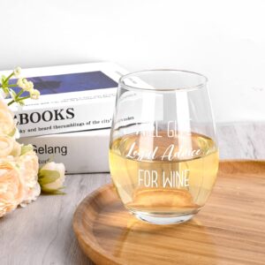 Modwnfy Lawyer Gifts for Women, Will Give Legal Advice for Wine Stemless Wine Glass, Gifts for Lawyers Law Student Attorney Paralegal Judge Law Graduate Prosecutor, 17 Oz Law School Graduation Gifts