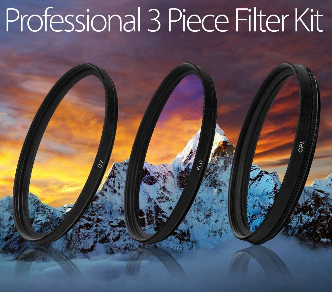 Nikon AF-S NIKKOR 24-70mm f/2.8G ED Zoom Lens (2164) with Padded Lens Case + Macro Filter Kit + UV, CPL, FL Lens Filters + Tulip Hood + Lens Cap Keeper + Cleaning Kit (Renewed)