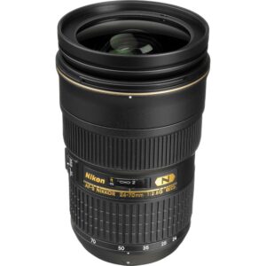 Nikon AF-S NIKKOR 24-70mm f/2.8G ED Zoom Lens (2164) with Padded Lens Case + Macro Filter Kit + UV, CPL, FL Lens Filters + Tulip Hood + Lens Cap Keeper + Cleaning Kit (Renewed)