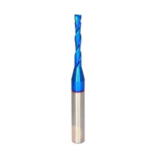 ruhi spiral router bits up down compression bit 1/8 inch cutting diameter, 1/4 inch shank solid carbide cnc end mill with nano blue coating for wood carving c2184…