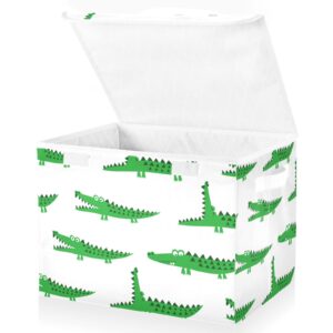 clothes storage bins for home funny alligator crocodile cube storage bin foldable fabric chests