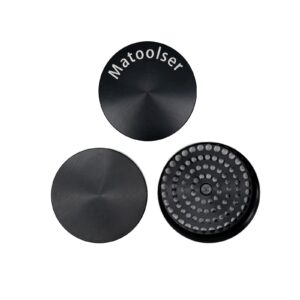 Matoolser 3 Inch Spice Grinder Large 3 Pieces (Black)