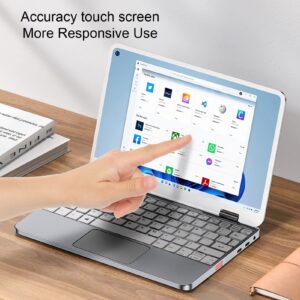 Sanpyl 2-in-1 Laptop, 10.8inch FHD Touchscreen Tablet and Laptop 2 in 1, 360 Degree Rotation Thin and Light Design, 8GB RAM 512GB ROM, for Intel Celeron N5100, All Metal Body