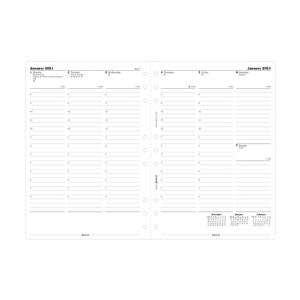 Filofax Deskfax week on two pages with appointments English diary - 2024