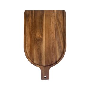 ironwood charcuterie board with handle, acacia wood