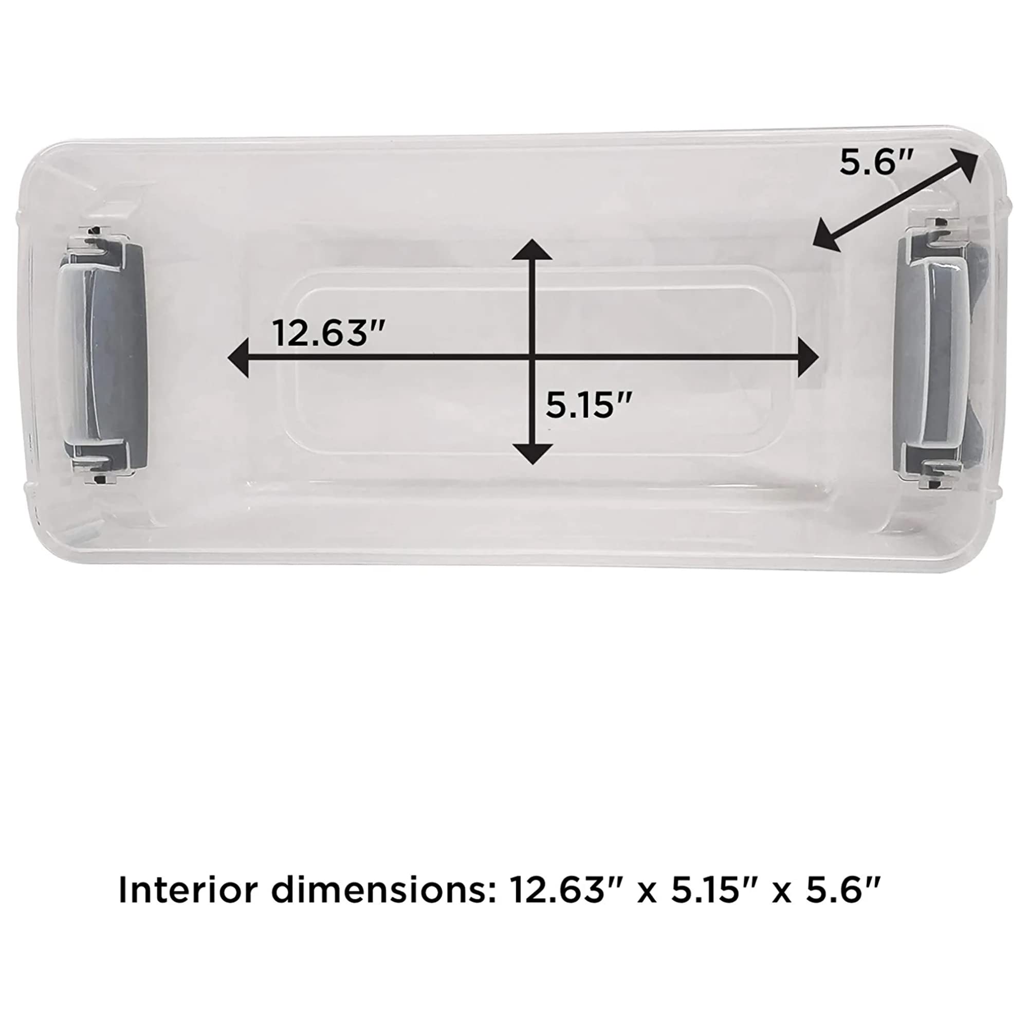 HOMZ Multipurpose 7.5 Quart Clear Storage Container Tote Bins with Secure Latching Lids for Home or Office Organization, (10 Pack)