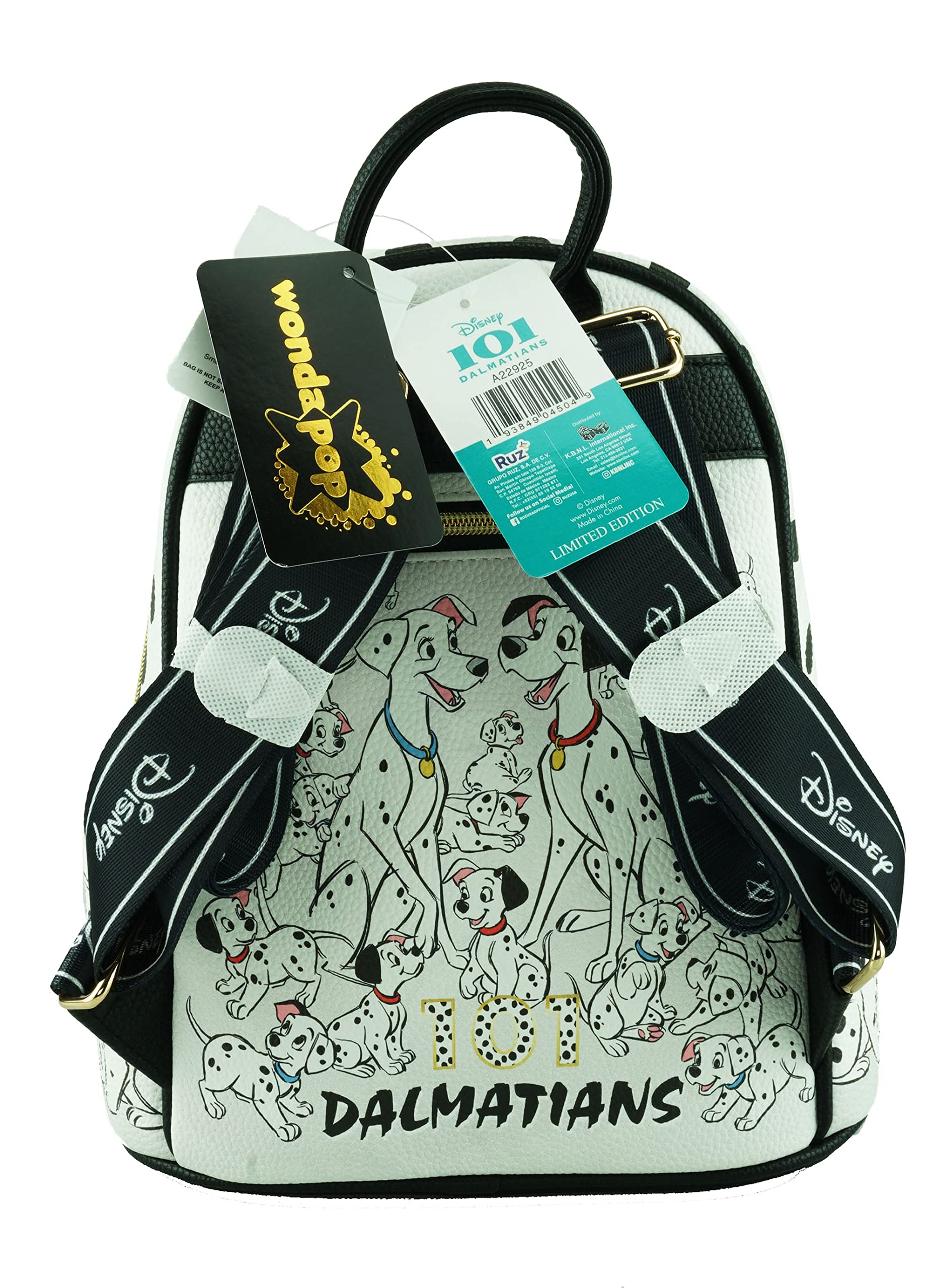 Wondapop Disney 101 Dalmations 11" Vegan Leather Fashion Mini Backpack