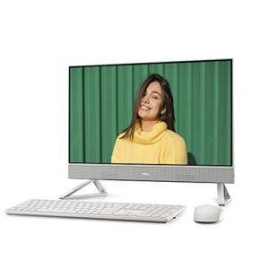 Dell Inspiron 24 5415 All in One Desktop - 23.8-inch FHD Touchscreen Display, AMD Ryzen 5-5625U Processor, 12GB DDR4 RAM, 256GB SSD + 1TB HDD, AMD Radeon Graphics, 1 Year Hardware Warranty - White