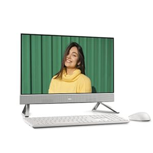 Dell Inspiron 24 5415 All in One Desktop - 23.8-inch FHD Touchscreen Display, AMD Ryzen 5-5625U Processor, 12GB DDR4 RAM, 256GB SSD + 1TB HDD, AMD Radeon Graphics, 1 Year Hardware Warranty - White