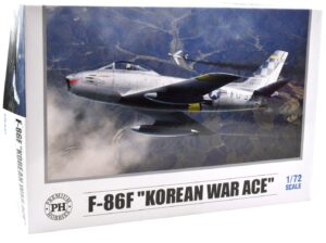 premium hobbies f-86f korean war ace 1:72 plastic model airplane kit 140v