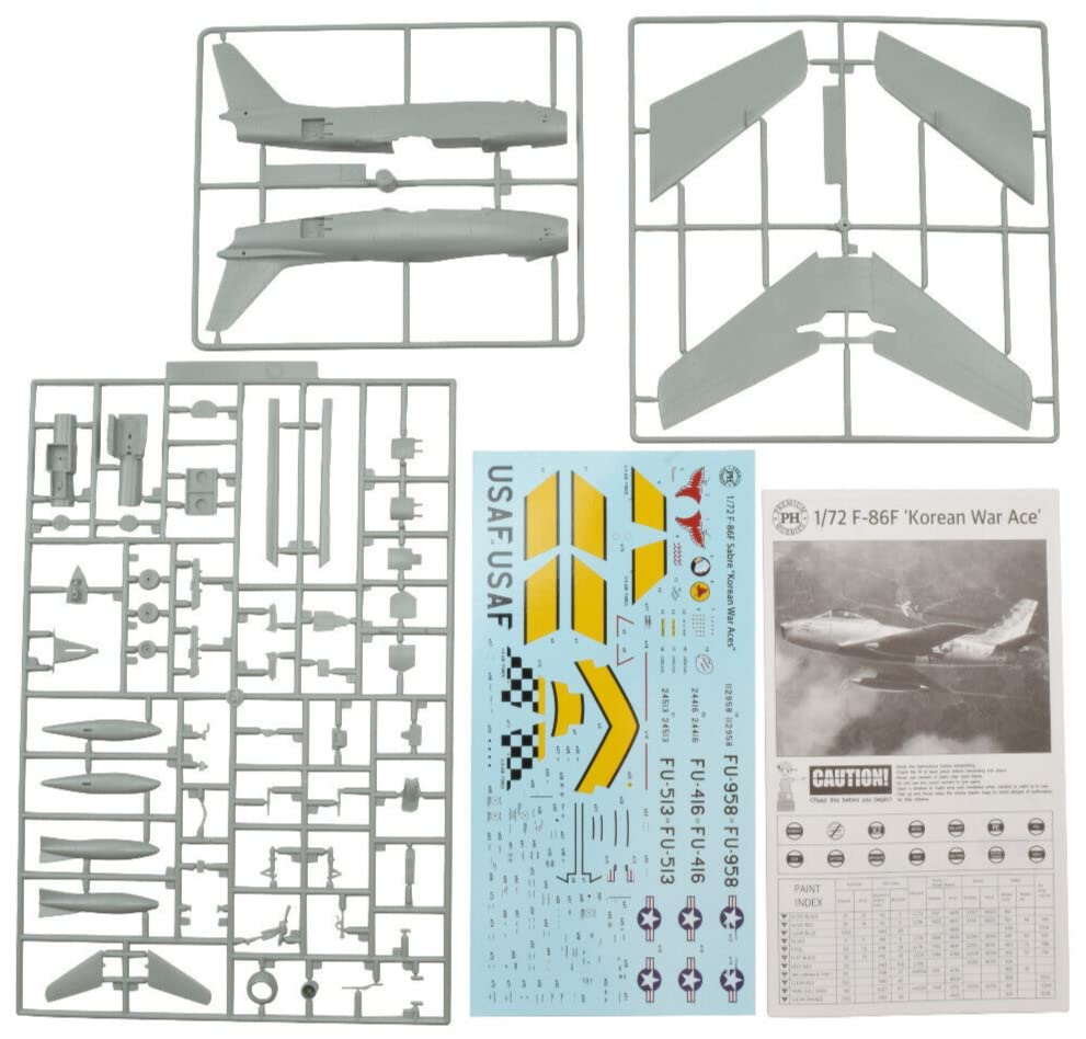 Premium Hobbies F-86F Korean War Ace 1:72 Plastic Model Airplane Kit 140V