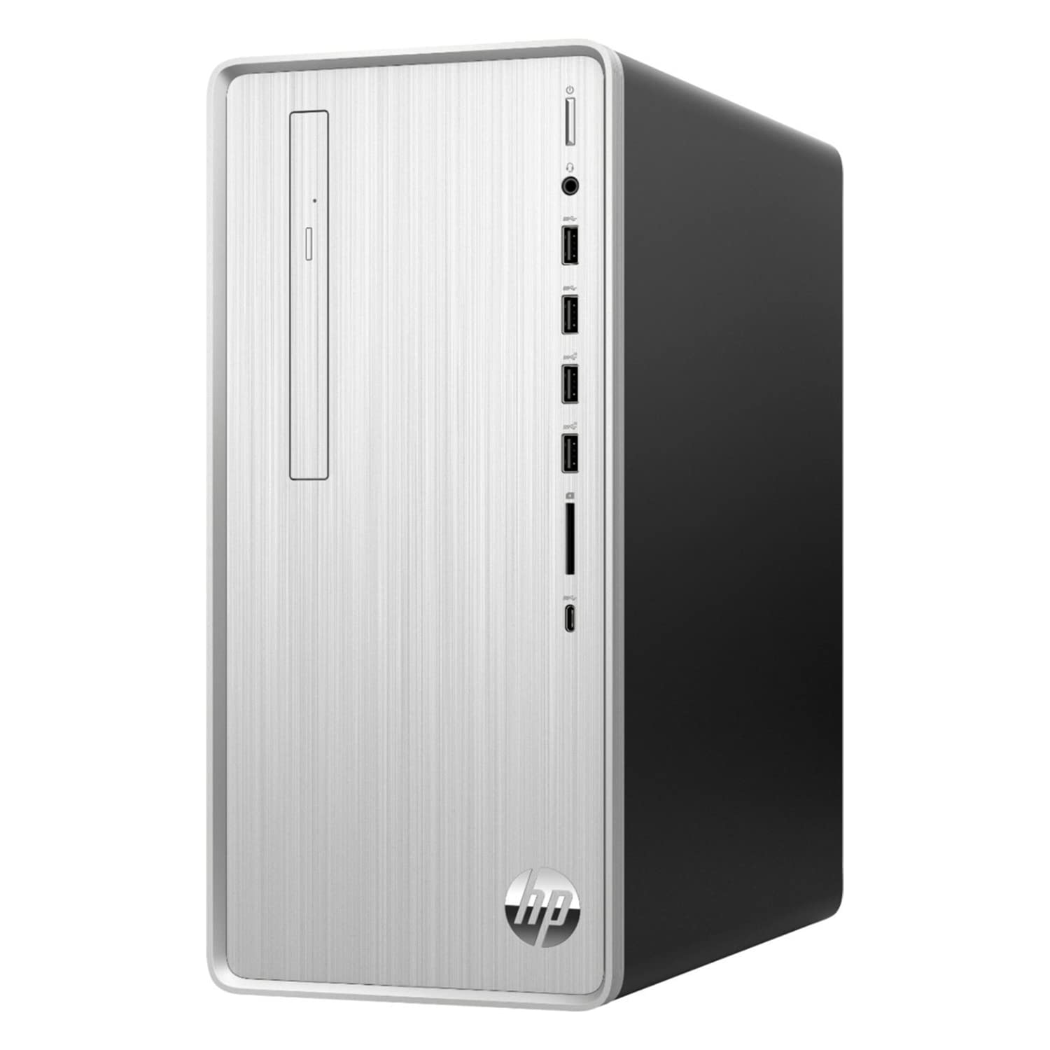 HP Pavilion Desktop, AMD Ryzen 3 5300G Processor, 16GB RAM, 1TB PCIe SSD, HDMI, DVD-RW, Media Card Reader, RJ45, VGA, Wi-Fi, Windows 11 Home, Wired KB & Mouse, Silver