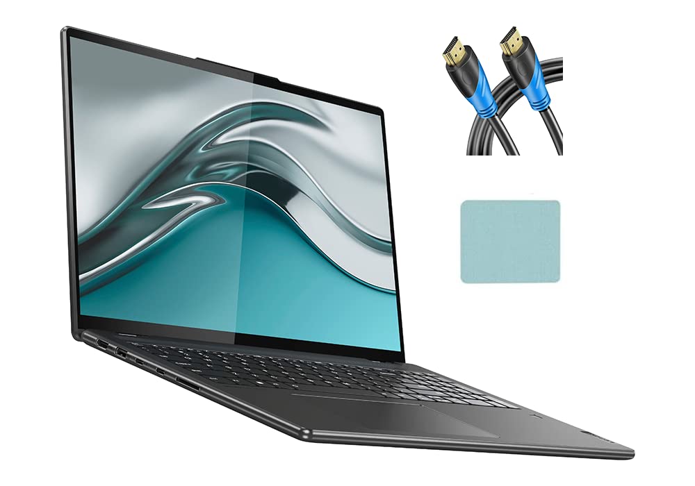 Lenovo Yoga 7i 16 inch 2.5K Touchscreen (2560 x 1600) 2-in-1 Convertible Laptop Computer, Intel Evo Platform, Core i5-1240P, 8GB Memory, 256GB SSD, Backlit Keyboard, Storm Grey (Renewed)