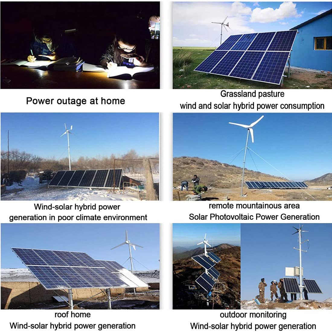 AFITO 4000W Wind Solar Hybrid Controller, 12V/24V/48V LCD Display MPPT Boost Charging Multifunctional Wind Solar Controller,2000W Wind Turbine and 2000W Solar Hybrid MPPT Charge Boost,48V