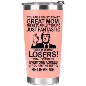 mothers day gifts for mom from daughter, son, kids - great presents mom birthday gifts for new mom - tumbler 20oz, pink
